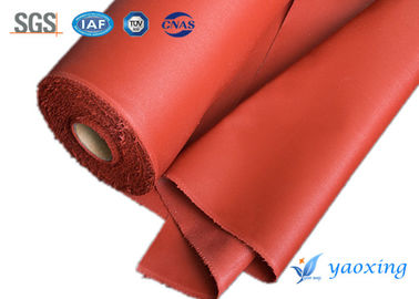 Rèm hàn màu đỏ Vải thủy tinh tráng silicone chống cháy và chống thấm nước