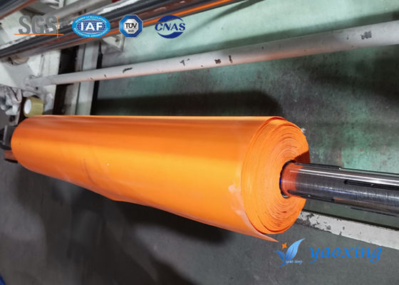 Khả năng chống lão hóa bằng sợi thủy tinh phủ silicone 0,8mm màu cam chống cháy cho tàu điện ngầm