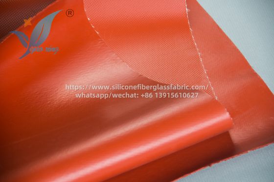 1.5mm vải hai mặt silicone phủ sợi thủy tinh cho các đầu nối ống dẫn
