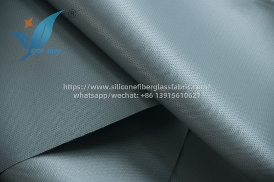 Vật liệu cách nhiệt vải sợi thủy tinh phủ silicone màu xám 100m