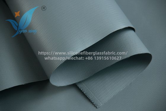 Vật liệu cách nhiệt vải sợi thủy tinh phủ silicone màu xám 100m