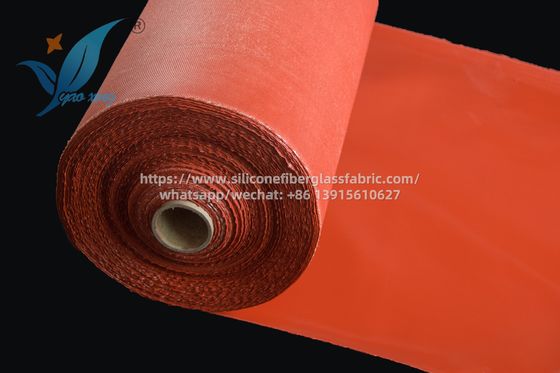1.0m Silicone vải sợi thủy tinh đơn giản dệt chống nhiệt độ cao