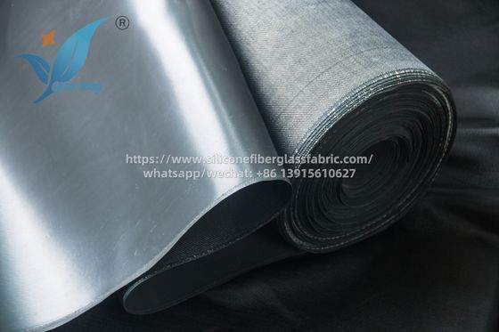 Vải sợi thủy tinh tráng silicon đen chịu tải nặng dùng trong công nghiệp