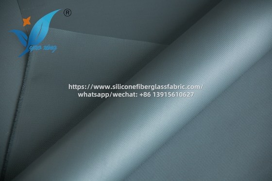 Vải sợi thủy tinh tráng silicone 0.4mm chống cháy, kháng hóa chất