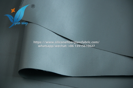 Vải sợi thủy tinh tráng silicone 0.4mm chống cháy, kháng hóa chất