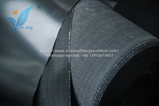 1.5mm Silicone phủ sợi thủy tinh vải chống nhiệt satin dệt