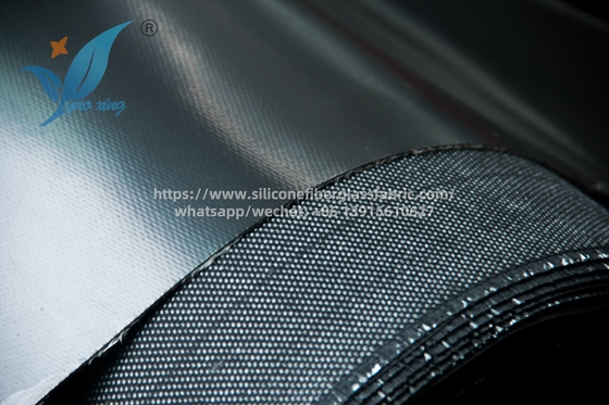 Vải hàn chống cháy sợi thủy tinh tráng cao su silicone 1mm