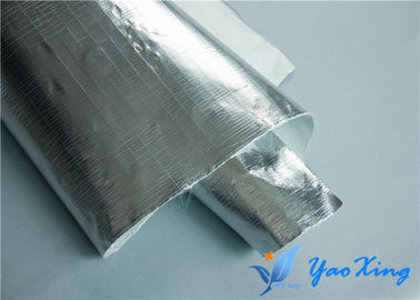 0,4mm Lá nhôm chống cháy Vải sợi thủy tinh Độ bền kéo cao