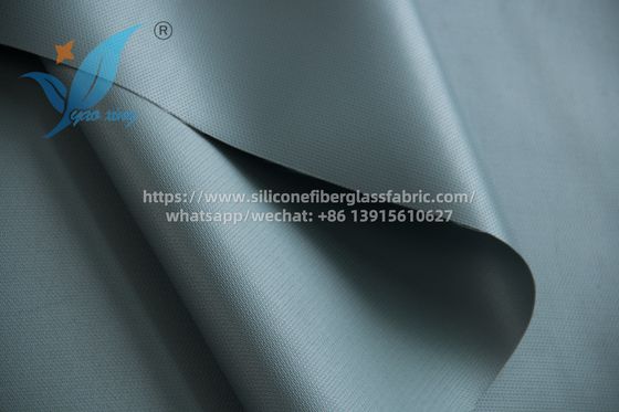 Vật liệu cách nhiệt vải sợi thủy tinh phủ silicone màu xám 100m