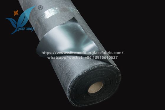 Vải sợi thủy tinh tráng silicon đen chịu tải nặng dùng trong công nghiệp