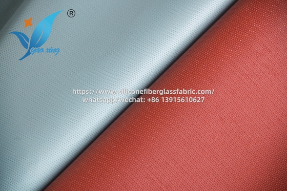Vải sợi thủy tinh silicone chống cháy 0.6mm cho kết nối ống dẫn
