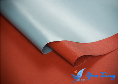 Vải sợi thủy tinh tráng cao su silicone màu đỏ cho rèm khói và chăn chữa cháy