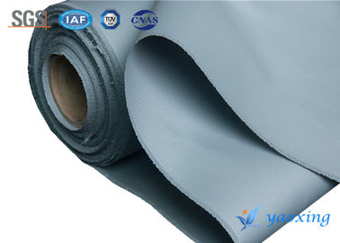 Hai mặt vải sợi thủy tinh tráng cao su silicone với màu xám