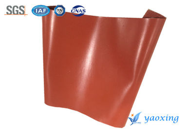 Vải sợi thủy tinh tráng silicone một mặt màu đỏ 1,5mm