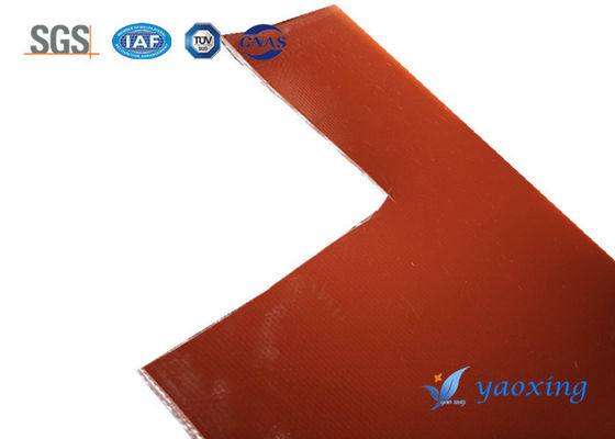Một mặt vải sợi thủy tinh tráng cao su silicone Bề mặt mịn